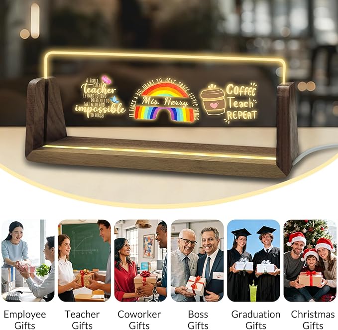 Personalized Acrylic Light Up Name Plate - Image 6