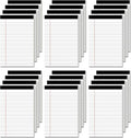 24 Pack of Legal Pad Writing Pads 5" x 8" Notepad 80gsm Recycled Paper Small by Nichela