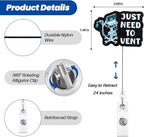 Just Need to Vent Funny Inhaler Badge Reel, Retractable ID Card Badge Holders - Image 2