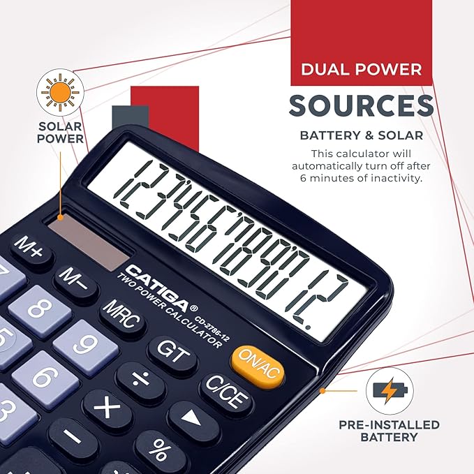 CATIGA Desktop Calculator 12 Digit - Image 3