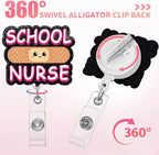 Aoryalps School Nurse Retractable Badge Reel Holder Retractable - Image 4