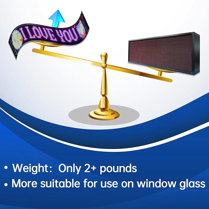 LED Sign, Programmable LED Sign, Flexible Scrolling LED Message Display - Image 5