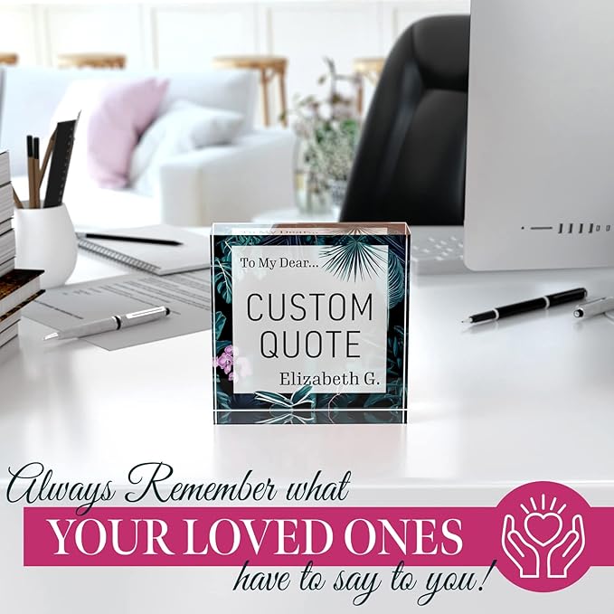 Custom Acrylic Sign Personalized, Custom Desk Name Plate, 18 Styles, - Image 5