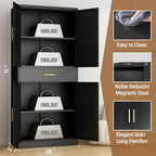 71" metal garage storage cabinet with 1 drawer,2, close-up detail