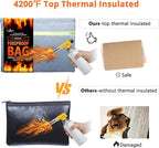 Fireproof Document Bag – 3 Pack Fireproof & Water- proof Document Organizer | - Image 4