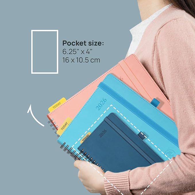 POPRUN Pocket 2026 Planner Weekly and Monthly - Image 2
