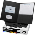 FILE-EZ Two-Pocket Folders, Textured Paper, Letter Size by FILE-EZ