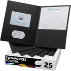FILE-EZ Two-Pocket Folders, Textured Paper, Letter Size by FILE-EZ