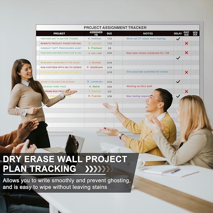 Lincia Large Magnetic Project Planning Management Vision Board 24" x 36" - Image 4