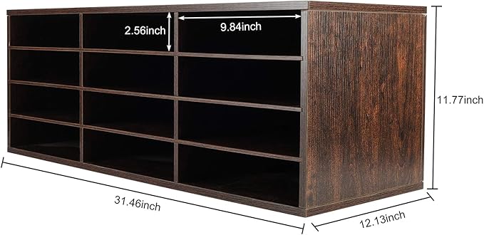 PAG Mail Sorter, Wood Countertop Literature Organizer, Student Mailbox - Image 5