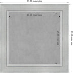 Amanti Art Silver Framed Magnetic Board 31x31 Medium Vision Board - Image 3