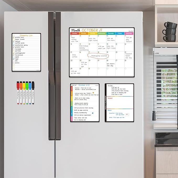 Magnetic Dry Erase Monthly Calendar Set - Image 7