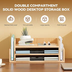 KIRIGEN Wood 3-Tier Office Desktop Document Tray - Image 7