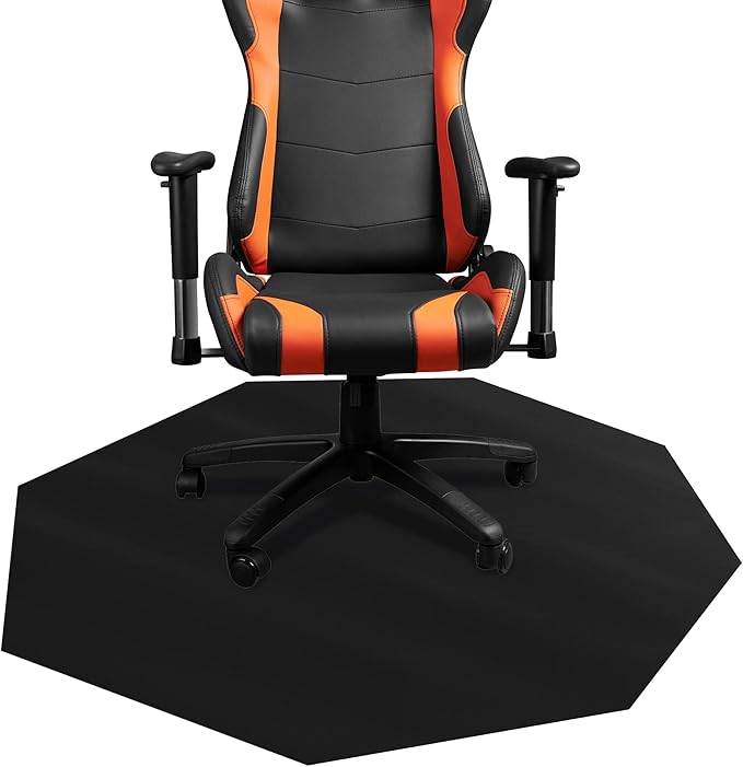 DESKU - Octagon Gaming Chair Mat, Computer and Office Chair Mat by Desku