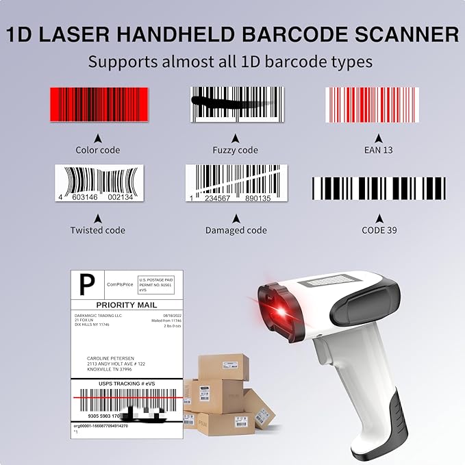 Laser Wireless Handheld Barcode Reader - Image 2