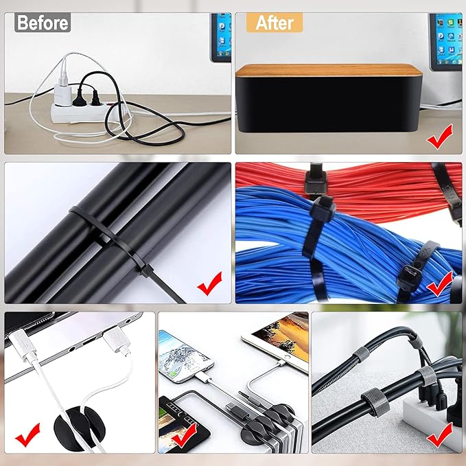 YUANYE Cable Management Box Cable Management Kit - Image 5