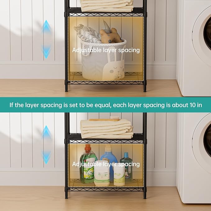 SINGAYE Shelf Closet Wire Shelving：Adjustable Metal Unit - Image 5