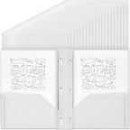 Lincia 100 Pcs Plastic Folders by Lincia