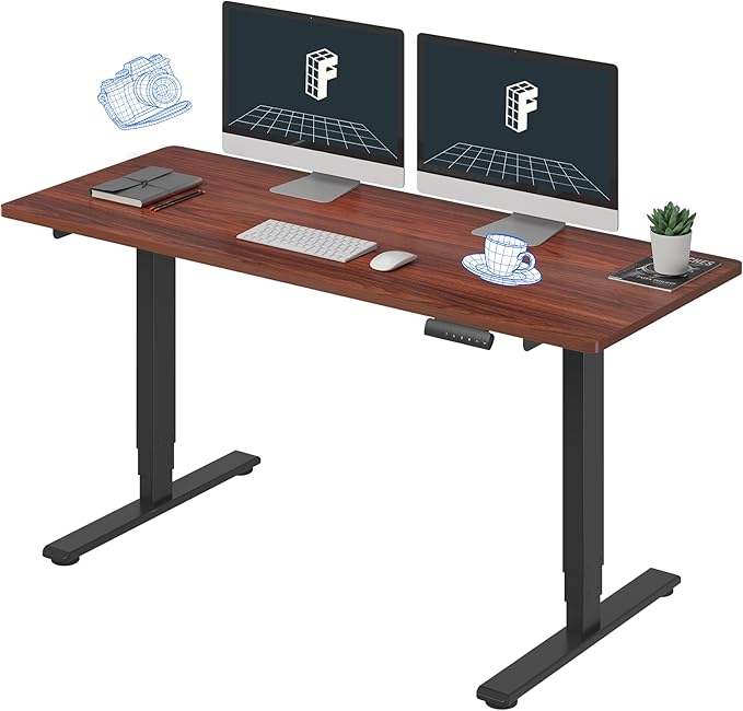 FLEXISPOT E6 3-Stage Dual Motor 60 x 24 Electric Standing Desk Sit Stand Up Desk by FlexiSpot