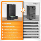 AFAIF 5 Drawer File Cabinets for Home Office, Metal Filing Cabinet - Image 7