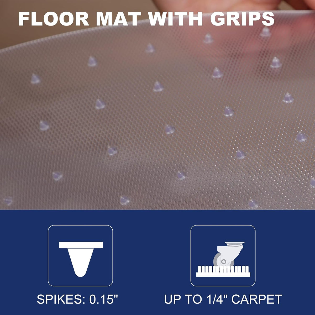 SALLOUS Plastic Runner Mat for Hallway, 3' x 10' Runner Rug for Carpe...