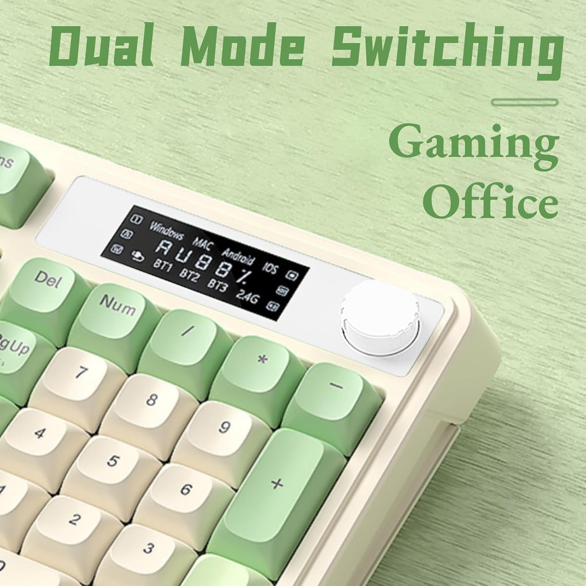 AULA S99 Pro Gaming Keyboard, Cute Creamy Wireless Keyboard