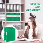 Henoyso 16 Pcs 3 Ring Binder 0.5 Inch Round Fits Letter Size 8.5'' x 11'' Paper - Image 5