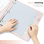 Ospelelf 3 Ring Binder with Clipboard, 1 Inch Leather, Letter Size, Clipboard - Image 5
