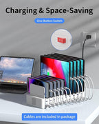 270W Charging Station for Multiple Devices, 20-Port USB Fast Charging Station - Image 7