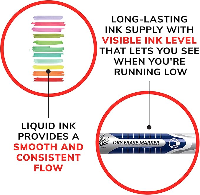 BIC Magic Marker Dry-Erase Markers, Pocket Style, Bullet Point - Image 6