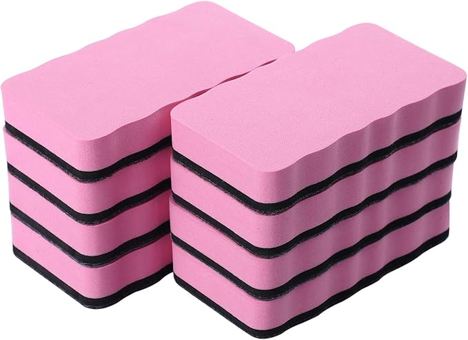 Dry Erase Erasers, 8 Pack Magnetic Whiteboard Eraser Chalkboard Eraser Dry by Unknown
