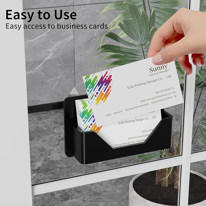 PecMuikee Window Mount Business Card Holder - Image 4