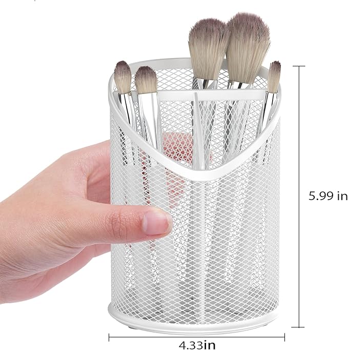 Delifox 2 Pack Pen Holder Mesh Round Pencil - Image 2