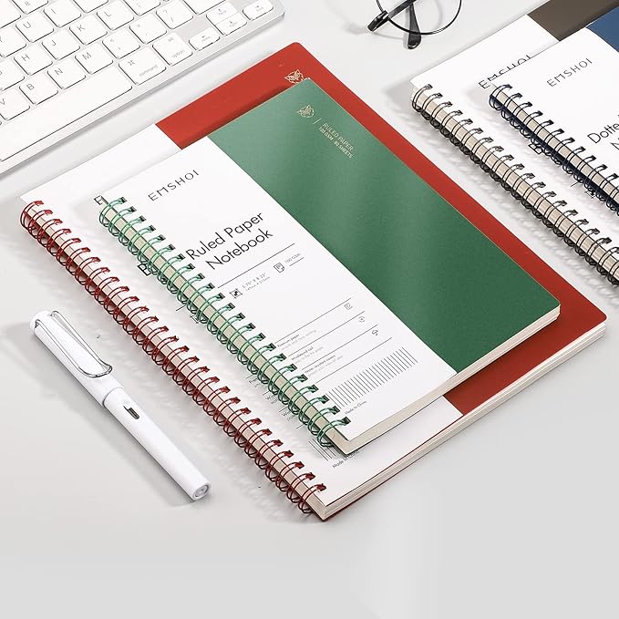 EMSHOI Lined Journal Spiral Notebook 5.7" x 8.22" - Image 8