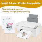 100 Sheets White Cardstock 8.5 x 11, Creebe 65lb White Card Stock Printer Paper - Image 3