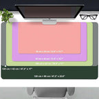 Desk Pad Protector, Leather & Suede Desk Mat, Non-Slip Desk Pad Mat, Large - Image 4