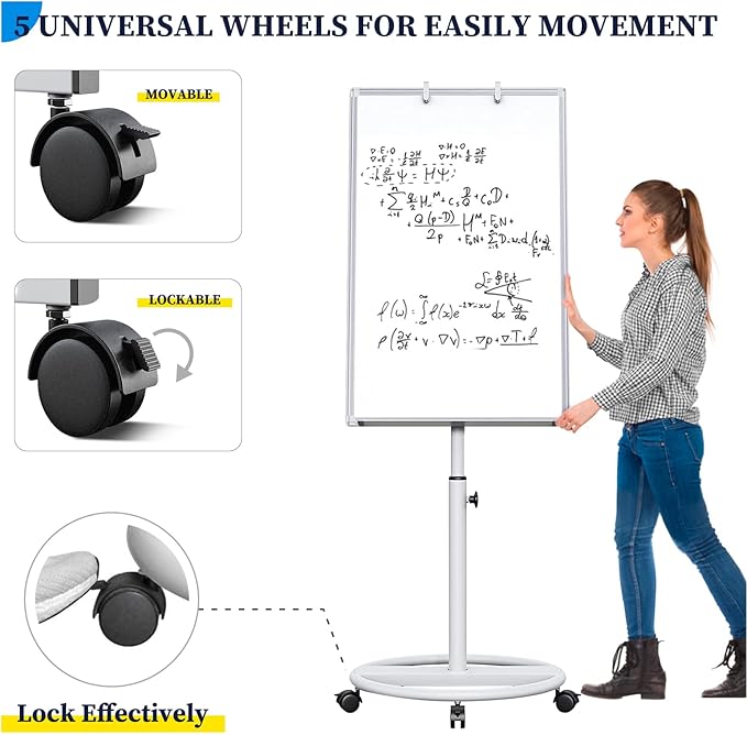 Mobile Whiteboard – 36 x 24 inches Portable Magnetic Dry Erase Board - Image 4
