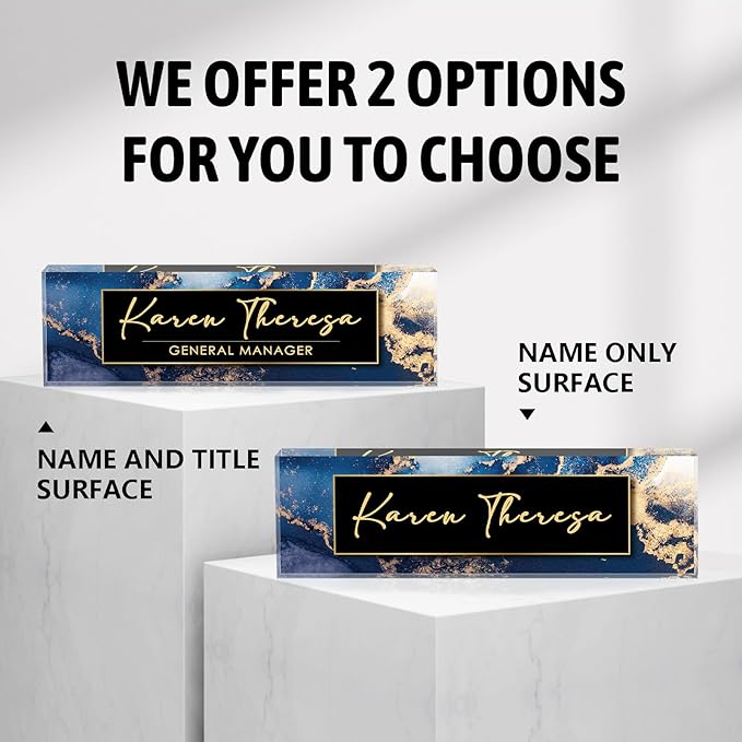 Custom Office Name Plate for Desk, Personalized Gifts for Men, Appreciation - Image 6