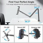 iPad Holder for Desk, Adjustable Tablet Arm iPad Desk Mount - Image 6