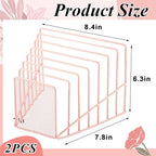 2 Pcs 7 Section Incline File Sorter Metal Wire Mesh File Rack - Image 2