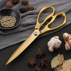 Large Ribbon Cutting Scissors, Heavy duty gold stainless steel scissors - Image 3