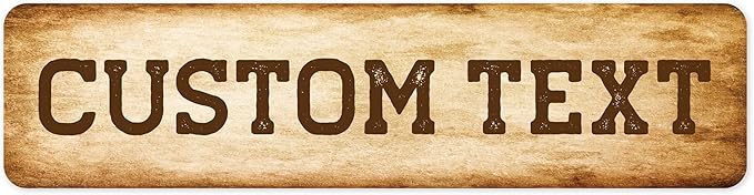 Custom Sign, Custom Street Sign, 11 Font Colors, 13 Font Styles, 4 Hole Options by MySignCenter