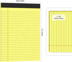 AILZFEI Yellow Legal Pads Note Pads 8.5 x 11 inch Wide Ruled, 30 Sheets/Pad - Image 2