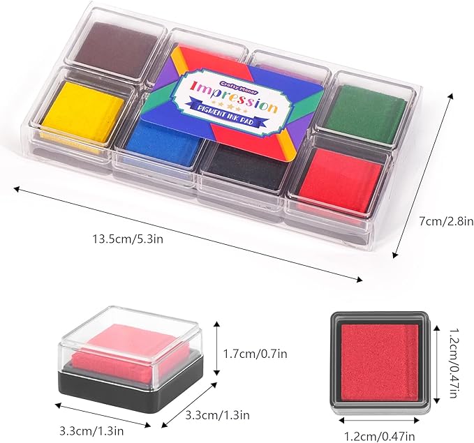 CraftyManor Mini 8 Color Pigment Ink Pads - Image 2