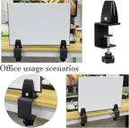 6-Pack Sneeze Guard Clamps for 1/8" to 1" Thick Panels, Adjustable Desk - Image 6
