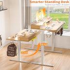 ExaDesk 48 * 30 Inches Electric Standing Widened Desk Adjustable Height - Image 4