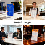 PEDOBALI 5 Pcs 8. 5" x 14" Sign Holders Acrylic Document Holder Graphic Poster - Image 5