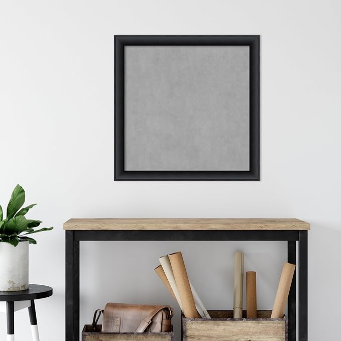 Amanti Art Black Framed Magnetic Board 27x27 Medium Vision Board - Image 5