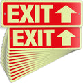 iSYFIX Exit Signs with Directional Up Arrow, Glow in the Dark, Photoluminescent