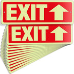 iSYFIX Exit Signs with Directional Up Arrow, Glow in the Dark, Photoluminescent by iSYFIXPREMIUMSIGNS